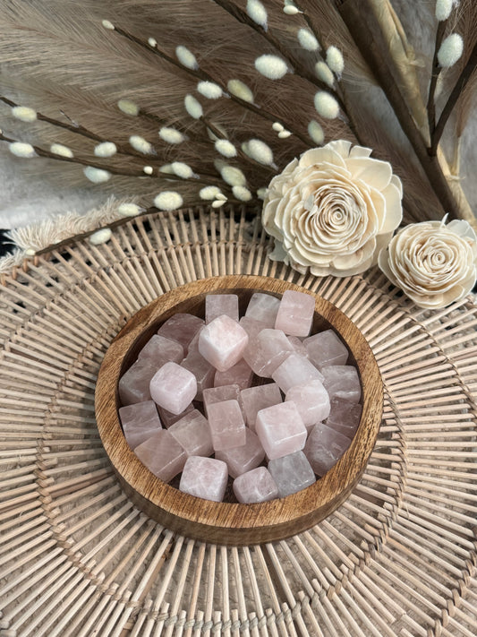 Rose Quartz Cubed