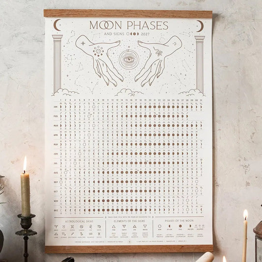 2027 Moon Phases + Signs Calendar