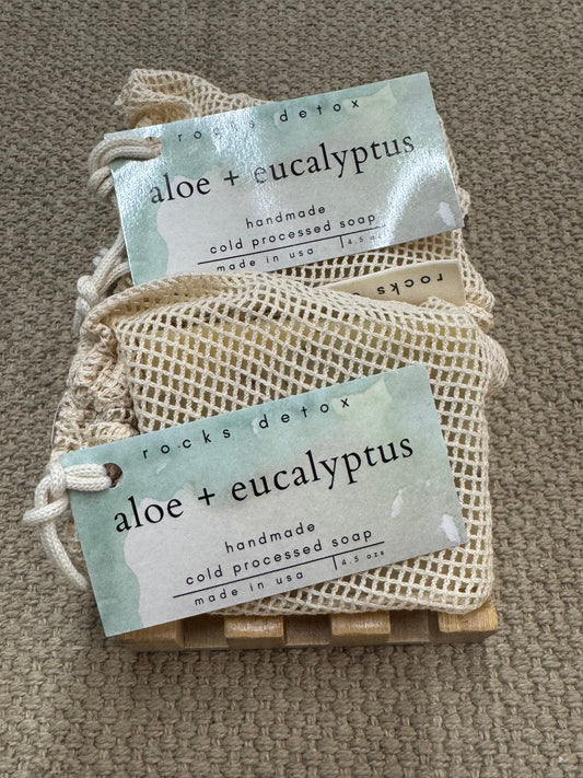 Aloe + Eucalyptus Organic Shea Butter Soap