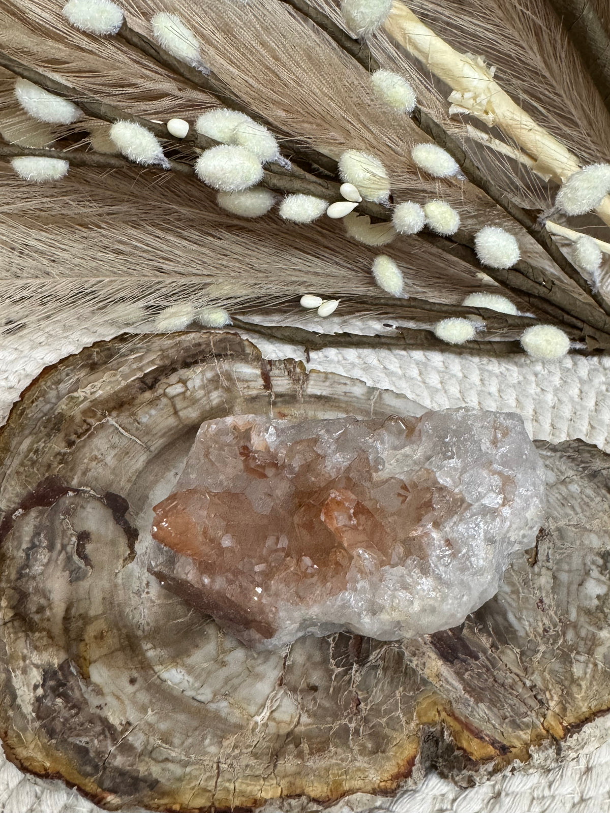 Tangerine Quartz - Cluster