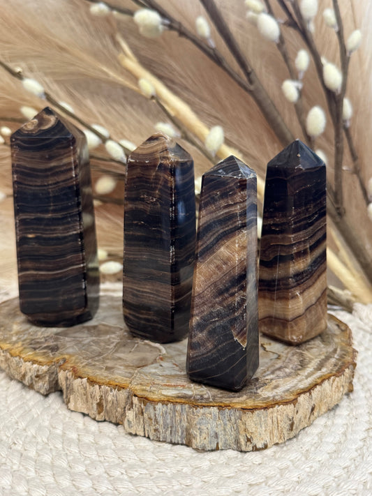 Chocolate Calcite - Towers