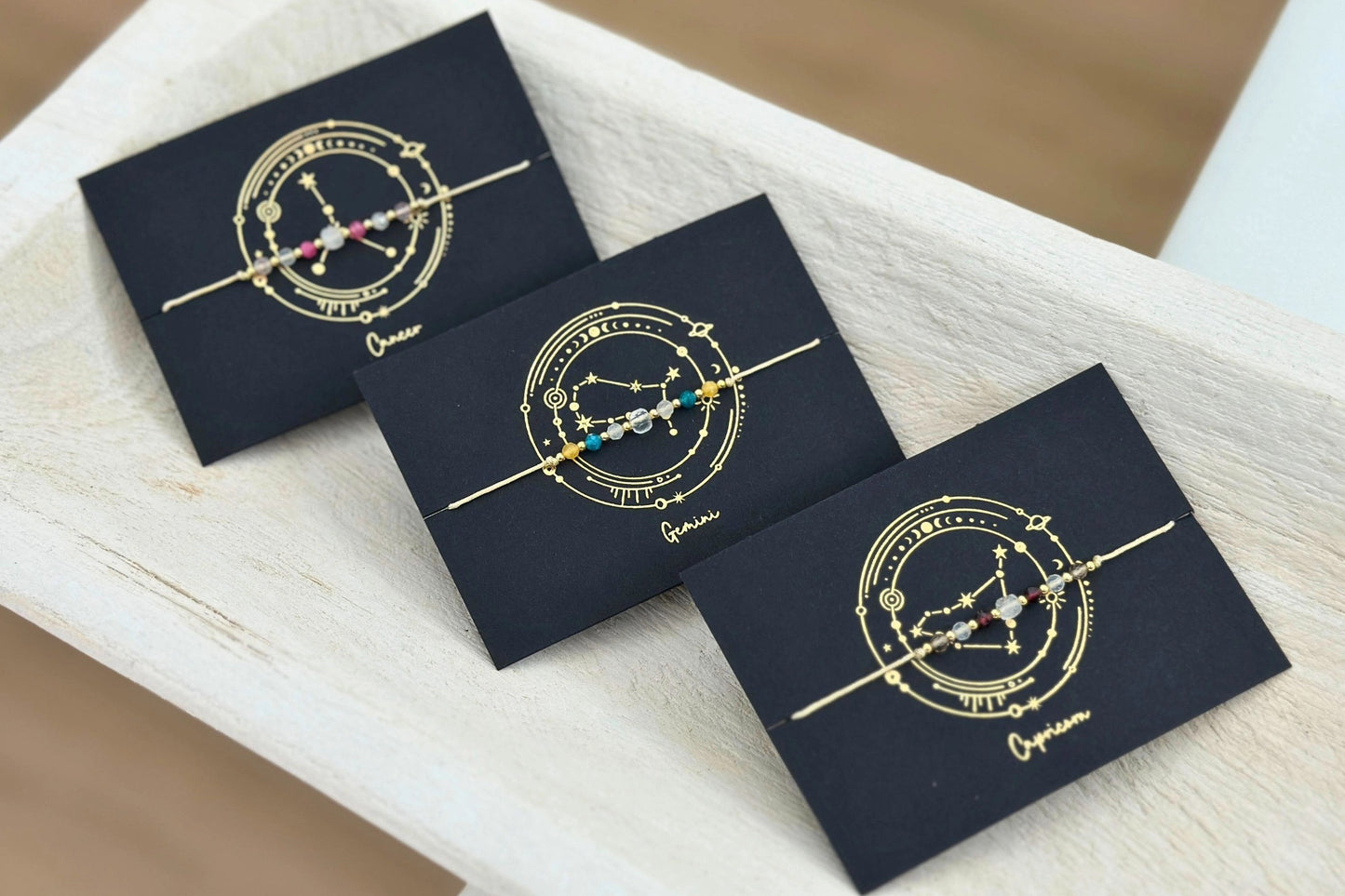 Zodiac Beaded Gemstone Bracelets