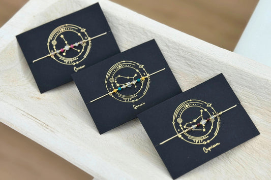 Zodiac Beaded Gemstone Bracelets