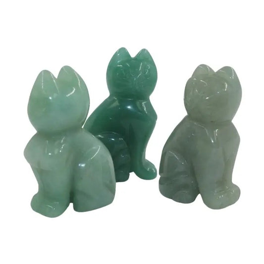 Green Aventurine Cats