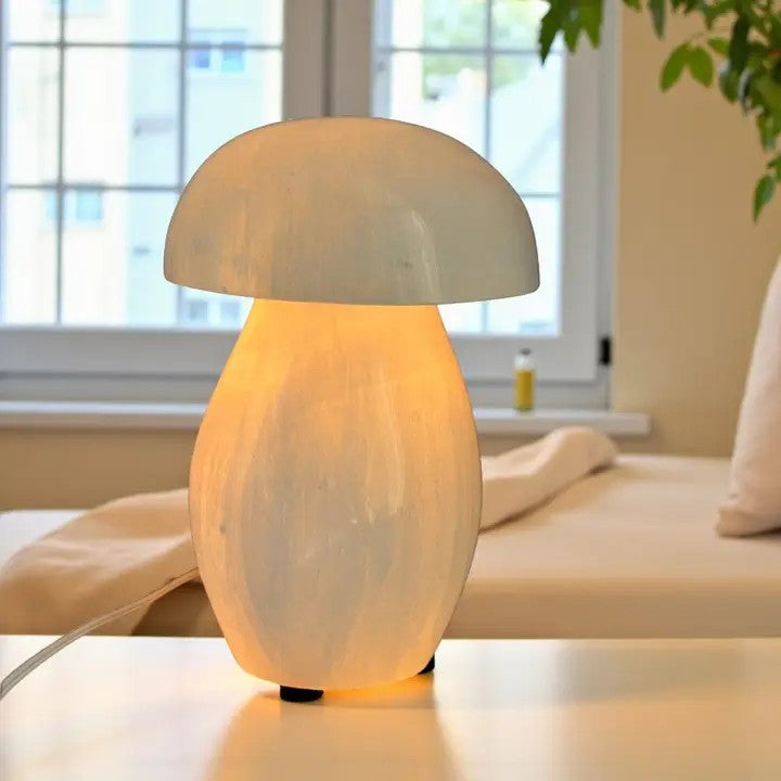 Selenite Mushroom Lamp